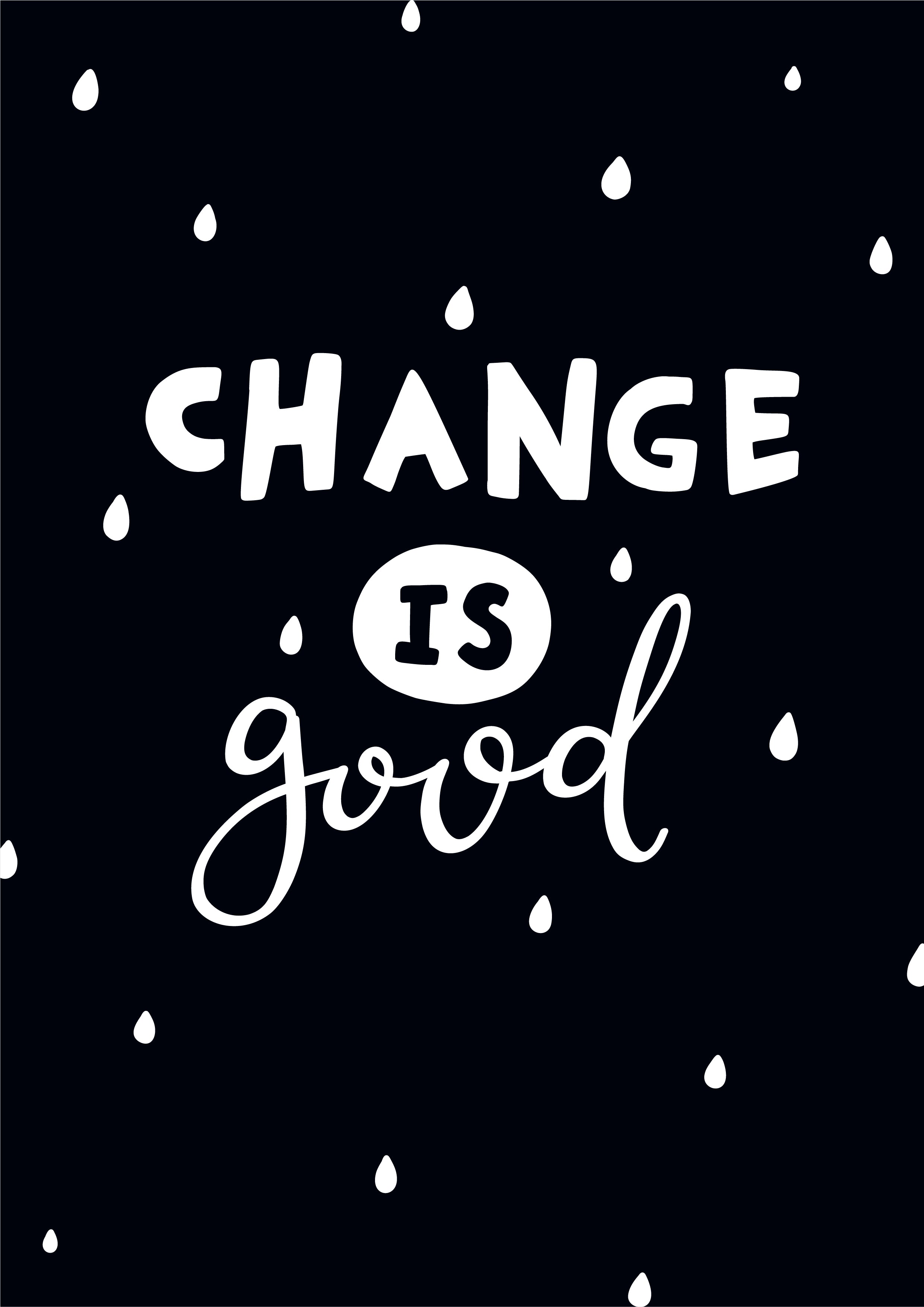 Change is Good - Modern Wall Art - Olli+Lime
